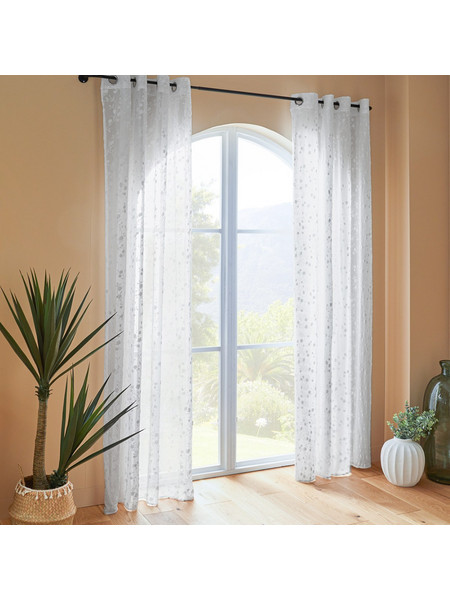 Spitishop Κουρτίνα Παραθύρου Floral με Τρουκς 140x240 Lazi Flower 209011A
