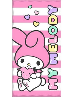 Sanrio My Melody Παιδική Πετσέτα Θαλάσσης Microfiber Ροζ 70x140cm