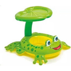Βρεφικό Σωσίβιο Swimtrainer 87cm με Σκίαστρο Πράσινο FX-128-T