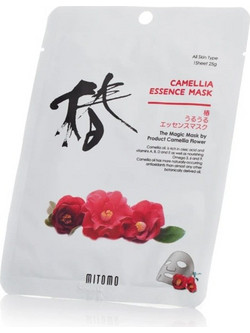Mitomo Camellia Sheet Μάσκα Προσώπου για Λάμψη 26gr