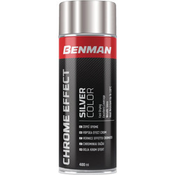 Benman Chrome Effect Σπρέι Βαφής Ασημί Gloss 400ml