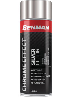 Benman Chrome Effect Σπρέι Βαφής Ασημί Gloss 400ml