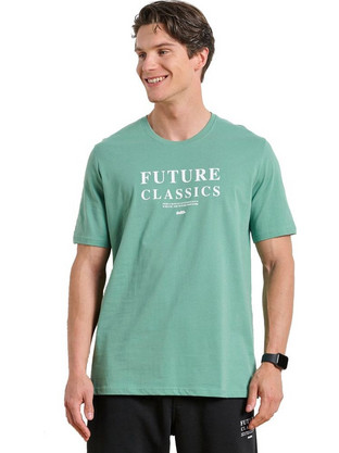BodyTalk Back To The Future Ανδρικό Αθλητικό T-Shirt Πράσινο Mint 1251-956028-00672