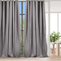 WhiteEgg Κουρτίνα Παραθύρου με Τρουκς 270x280 K0187-2 Grey