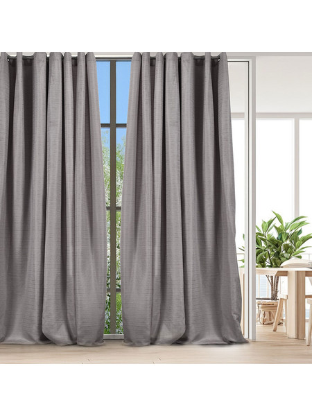 WhiteEgg Κουρτίνα Παραθύρου με Τρουκς 270x280 K0187-2 Grey