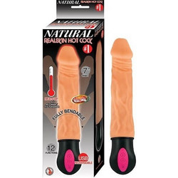 Nasstoys Realistic Warming & Vibrating Ρεαλιστικός Δονητής 25cm Flesh