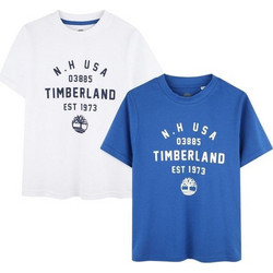 Timberland Σετ Παιδικά T-Shirt Κοντομάνικα Λευκό Royal Blue T60426-10P