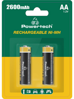 Powertech Rechargeable AA 2600mAh 2τμχ