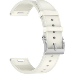 Techsuit W073 Λουράκι Δερμάτινο White (Universal 20mm)