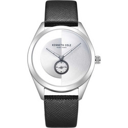 Kenneth Cole Γυναικείο Ρολόι με Μαύρο Δερμάτινο Λουράκι KCWLA2223103