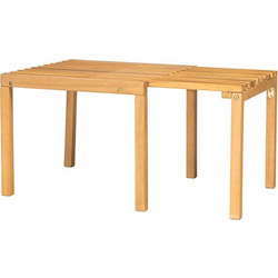 Woodwell Cozy Ορθογώνιο Τραπεζάκι Κήπου Μασίφ Ξύλο Καφέ 80x50x40cm Ε2340