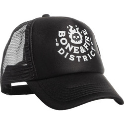 District75 Ανδρικό Καπέλο Jockey με Δίχτυ Snapback Υφασμάτινο Μαύρο 125UCP-139-071