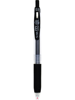 Zebra Sarasa Clip Στυλό Gel 0.5mm Μαύρο