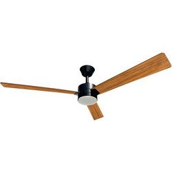 United UCF-5213 Ανεμιστήρας Οροφής 132cm 25W με Φως & Τηλεχειριστήριο Μαύρος Καφέ