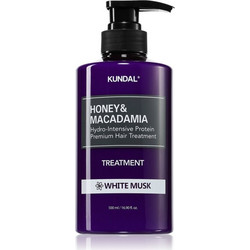 Kundal Honey & Macadamia White Musk Μάσκα Μαλλιών για Επανόρθωση για Ξηρά & Ταλαιπωρημένα Mαλλιά 500ml