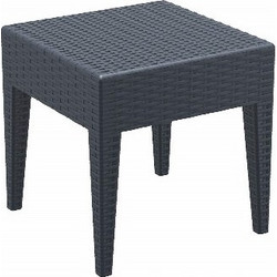Siesta Ipanema Τετράγωνο Τραπεζάκι Κήπου Rattan Ανθρακί 45x45x45cm 01-00-0577