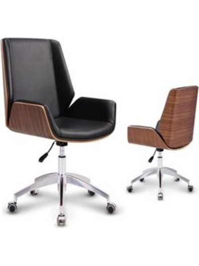 Kare Design Rouven Καρέκλα Γραφείου Μαύρη Καφέ 86292