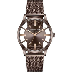 Kenneth Cole Γυναικείο Ρολόι με Καφέ Μεταλλικό Μπρασελέ KCWLG2236901