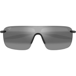 Maui Jim 680-02 Ανδρικά Γυαλιά Ηλίου Μάσκα Κοκάλινα Μαύρα με Μαύρο Φακό