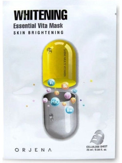 Orjena Essential Vita Sheet Μάσκα Προσώπου για Μαύρους Κύκλους & Λάμψη 25ml