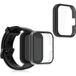 KW Full Body 2-pack Πλαστική Θήκη Tempered Glass για Realme Watch 2 Pro 44mm Μαύρη Διαφανής