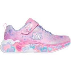 Skechers Eternal Heart Παιδικά Sneakers με Φωτάκια Ροζ Γαλάζια 302696L-LPMT
