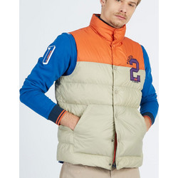 La Martina Αμάνικο Ανδρικό Μπουφάν Puffer Μπεζ PA012B4183-B4183