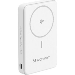 Wozinsky Power Bank 10000mAh 22.5W με Θύρα USB-A & Θύρα USB-C White