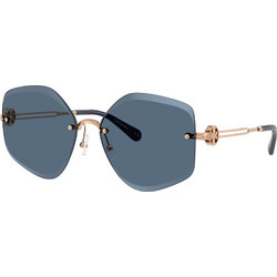 Tory Burch TB6111 33534L Γυναικεία Γυαλιά Ηλίου Πολυγωνικά Μεταλλικά Χρυσά με Μαύρο Φακό