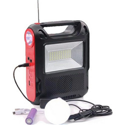 Tradesor 884164 Ηλιακός Φακός Led για Camping με Power Bank 1W 80lm