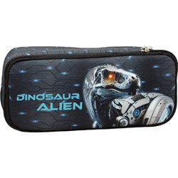 Back Me UP Dinosaur Alien Κασετίνα Μαύρη 357-27141