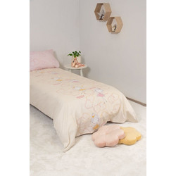 Naf Naf Σετ Παιδικά Σεντόνια Μονά Βαμβακερά 165x256 Fairies 353 3τμχ