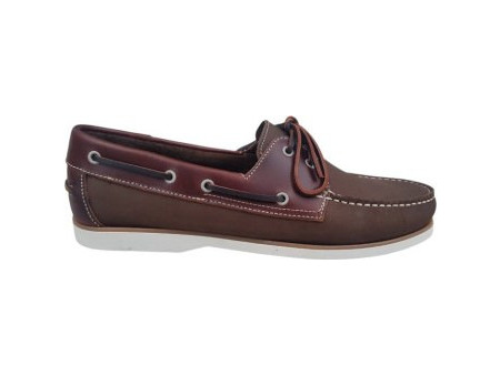 ACE Ανδρικά Μοκασίνια Boat Shoes Δερμάτινα Σοκολατί W1883