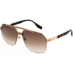 Marc Jacobs MARC837S 06JHA Ανδρικά Γυαλιά Ηλίου Aviator Κοκάλινα Χρυσά με Καφέ Φακό
