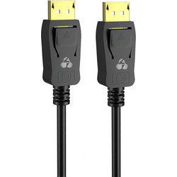 Powertech Καλώδιο DisplayPort 1.2 to DisplayPort Male 3m Black CAB-DP048