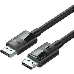 Ugreen Καλώδιο DisplayPort 1.4 to DisplayPort Male Braided 2m Black 80392