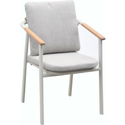 HomeMarkt Senti Πολυθρόνα Κήπου Αλουμινίου Λευκή HM6204.02