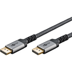 Goobay Καλώδιο DisplayPort 1.2 to HDMI Male Braided 2m Grey 65269
