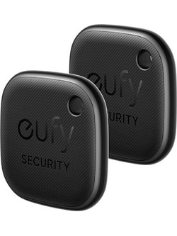 Anker Eufy Smart Link Tag Anti-Lost Tracker Apple Find My Black 2 Pack