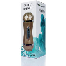 B-Series Double Delight Vagina Pocket Pussy Αυνανιστήρι με Δόνηση