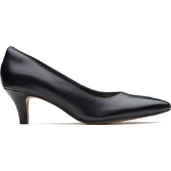 Clarks Linvale Ανατομικές Γόβες Δερμάτινες με Τακούνι Στιλέτο Μαύρες 26137208