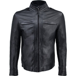 Leather 100 Ανδρικό Μπουφάν Χειμωνιάτικο Δερμάτινο Μαύρο 49-M-ZH-2