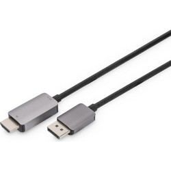 Digitus Καλώδιο DisplayPort to HDMI Male 1.8m Black DB-340305-018-S
