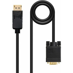 Nanocable Καλώδιο DisplayPort 1.2 to VGA Male 1m Black 10.15.4401