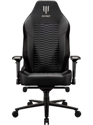 Subsonic Apollon Classic - Silver Ghost Καρέκλα Gaming Δερματίνης με Ρυθμιζόμενα Μπράτσα Μαύρη SA5647-3