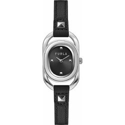 Furla Γυναικείο Ρολόι με Μαύρο Δερμάτινο Λουράκι WW00008001L1