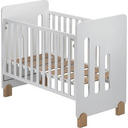 Interbaby Moon Κούνια για Στρώμα 60x120cm Λευκή