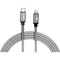 Lampa Braided USB-C to Lightning Cable 2m Grey L3871.1/T