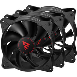 SAVIO Blade X1 Case Fan 120mm με Σύνδεση 4-Pin PWM 3τμχ Black