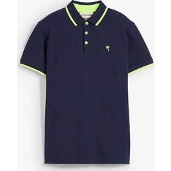 Bonprix Παιδικό Polo Κοντομάνικο Navy Μπλε Lime 94746195